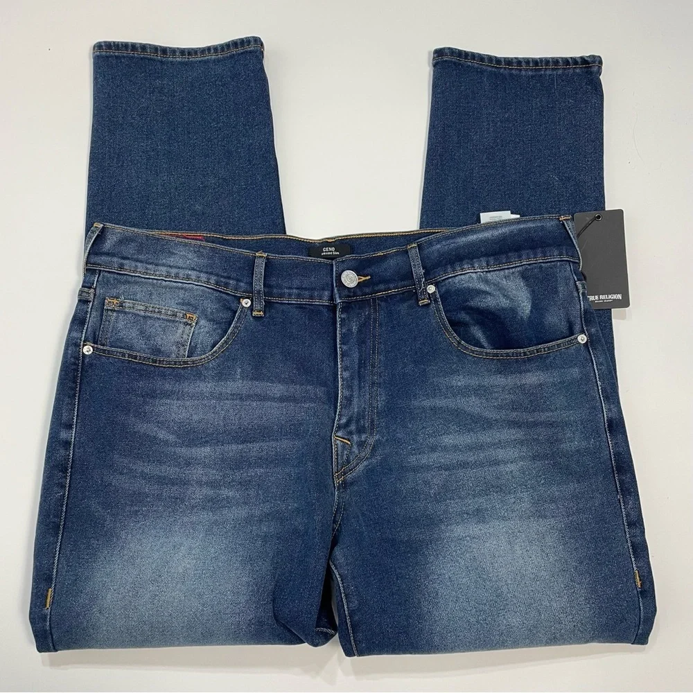 NWT New $159 True Religion Geno Relaxed Slim Jeans Size 40 x 32